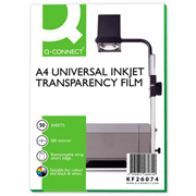 Q-CONNECT TRANSPARENCIA INKJET A4 50-PACK KF26074